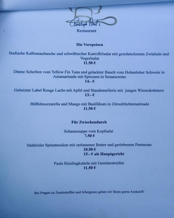 Christoph Paul´s Restaurant